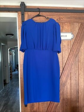 Calvin Klein Cobalt Blue Midi Sheath Dress